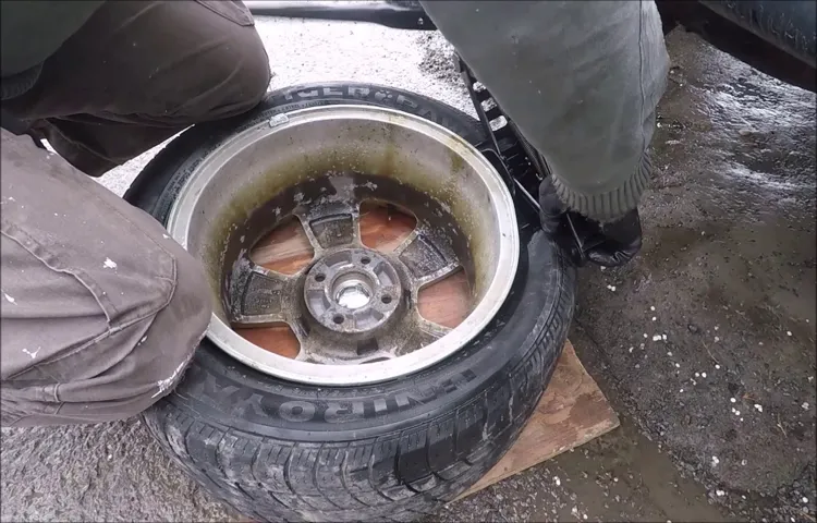 how to remove a tire from a wheel