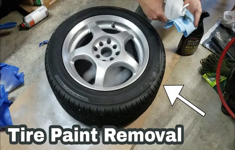 how to remove paint from tire