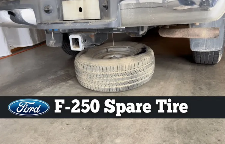 how to remove spare tire from ford f250 without key