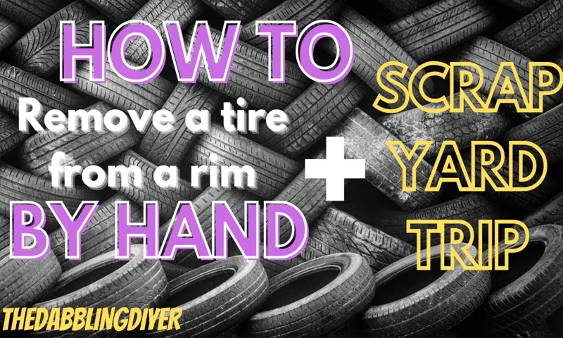 how to remove tire from rim by hand