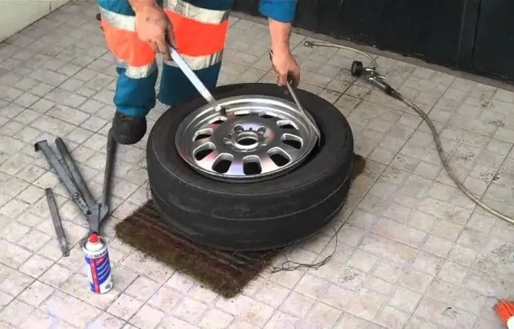 how to remove tire from wheel