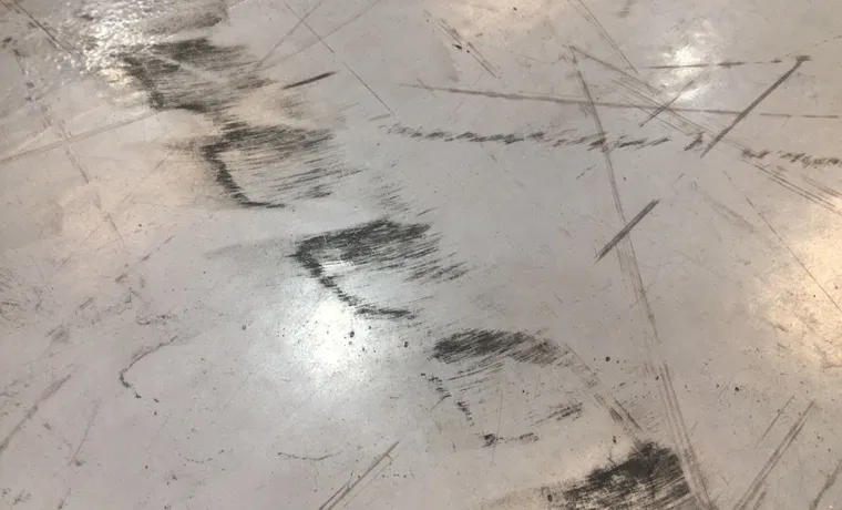 how to remove tire marks from epoxy floor