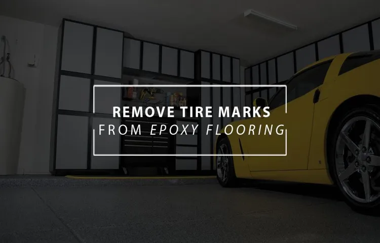 how to remove tire marks from garage floor