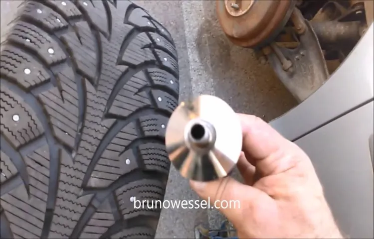 how to remove tire studs