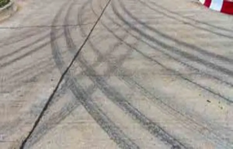 how to remove tire tracks from concrete