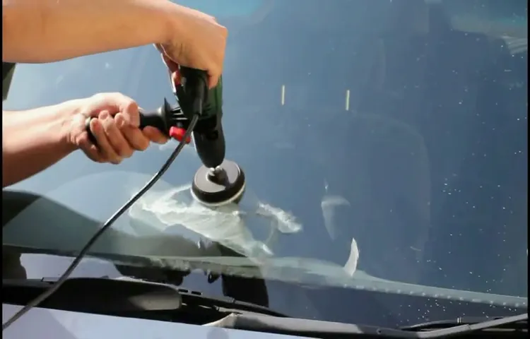 how to remove windshield repair resin