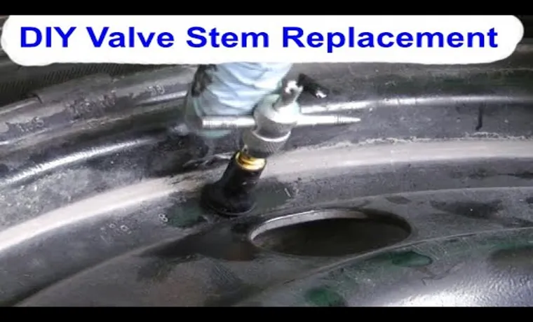 how to replace valve stem without removing tire