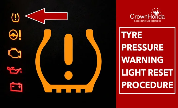 how to reset honda fit tire pressure light