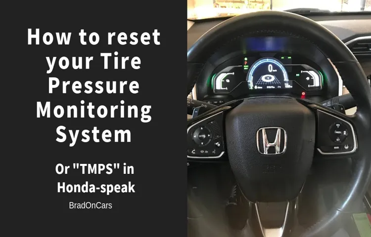 How to Reset Honda Tire Pressure in 5 Simple Steps: A Comprehensive Guide