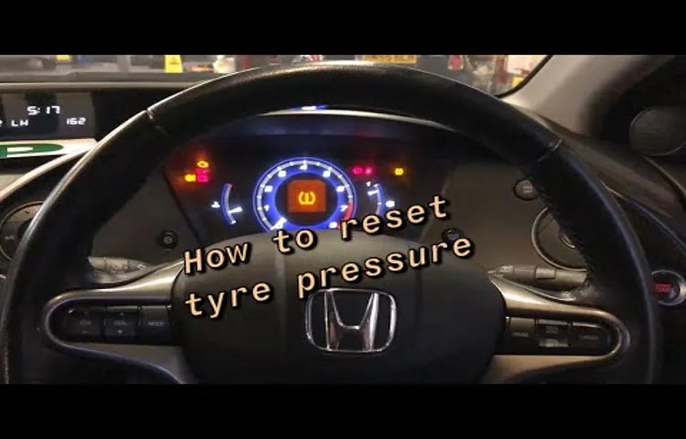 How to Reset Low Tire Pressure on Honda Civic 2019 – Quick & Easy Guide