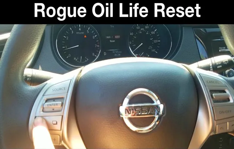 how to reset tire maintenance on nissan rogue