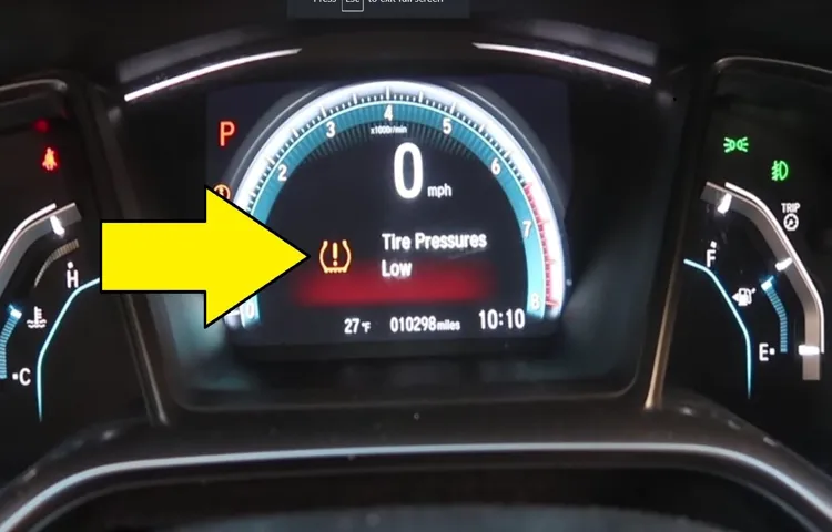 How to Reset Tire Pressure Light on Honda Civic 2019: Step-by-Step Guide