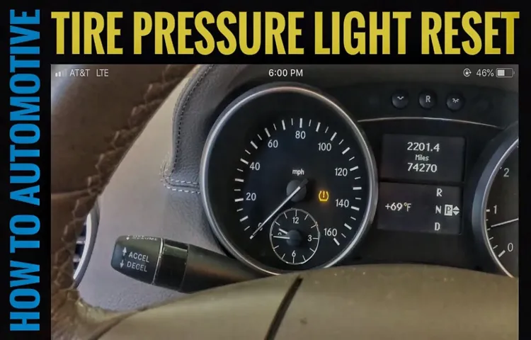 How to Reset Tire Pressure Light on Mercedes and Avoid Costly Repairs