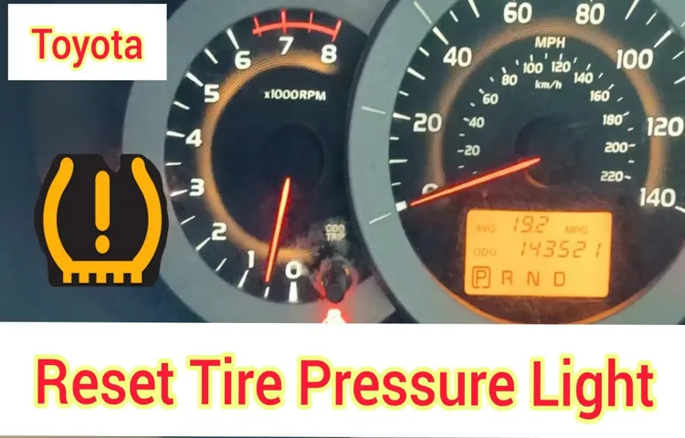 How to Reset Tire Pressure Light Toyota RAV4 in Simple Steps