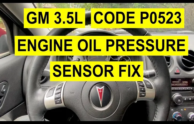 How to Reset Tire Pressure Sensor on Pontiac G6: A Step-by-Step Guide