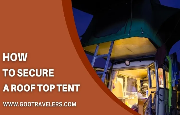 how to secure roof top tent from theft