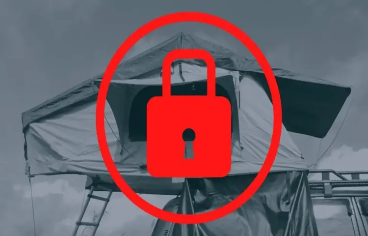 how to secure your roof top tent