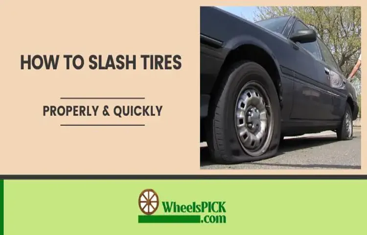 how to slash a tire silently