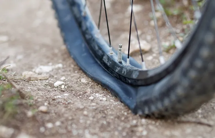 how to tell if bike tire is flat