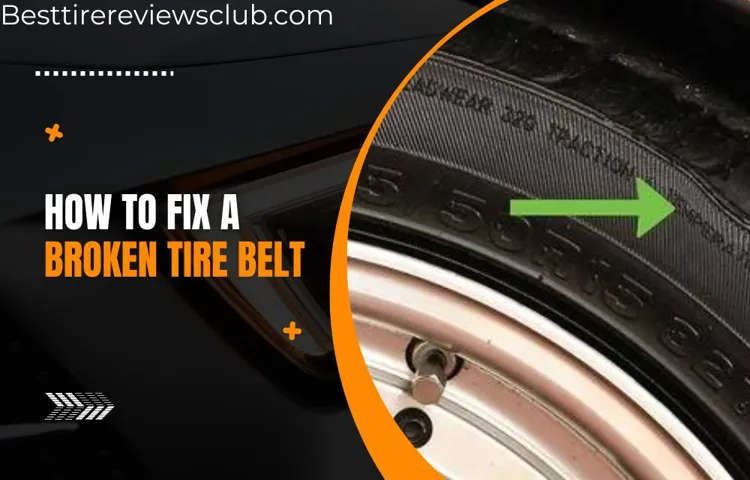 how to tell if tire has broken belt