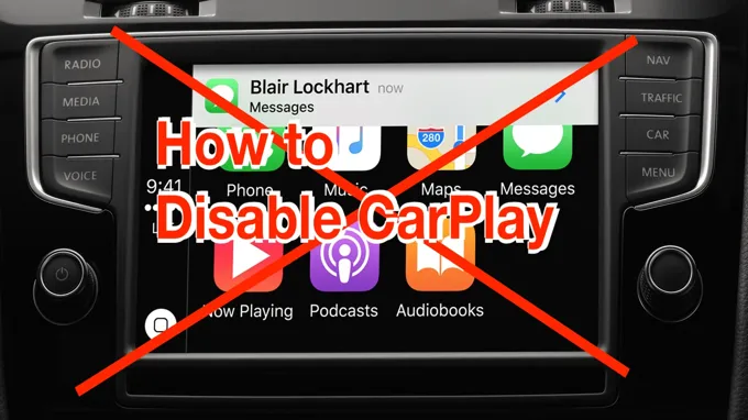 how to turn off car play