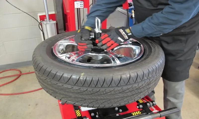 how to use a tire machine step by step