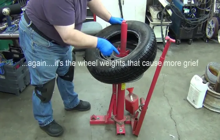 how to use manual tire changer