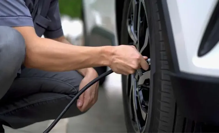 how to use tire air at gas station