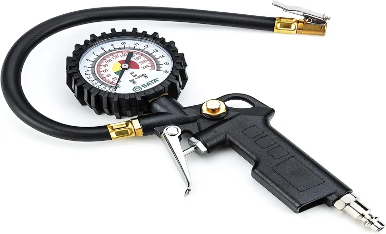 how to use tire inflator with gauge