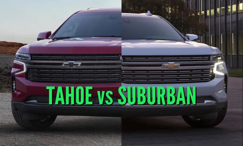 Is a Suburban Bigger Than a Tahoe? Exploring the Differences in Size and Features