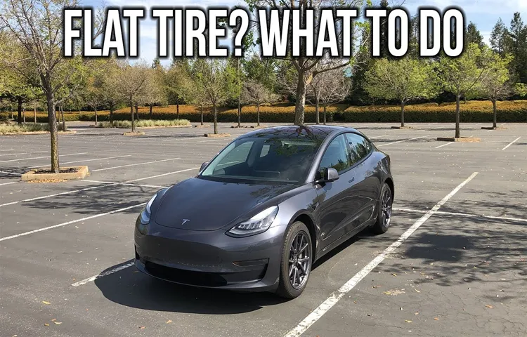 tesla flat tire what to do