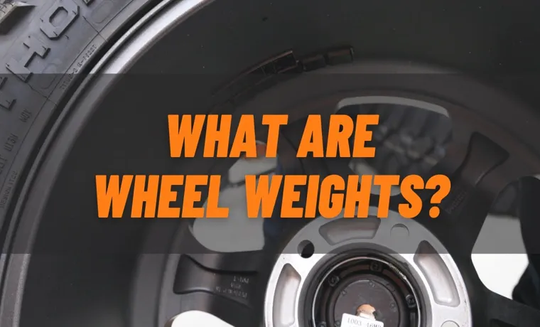 what are tire weights for