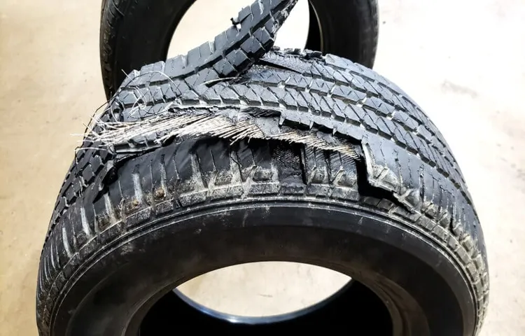 what causes a tire to shred