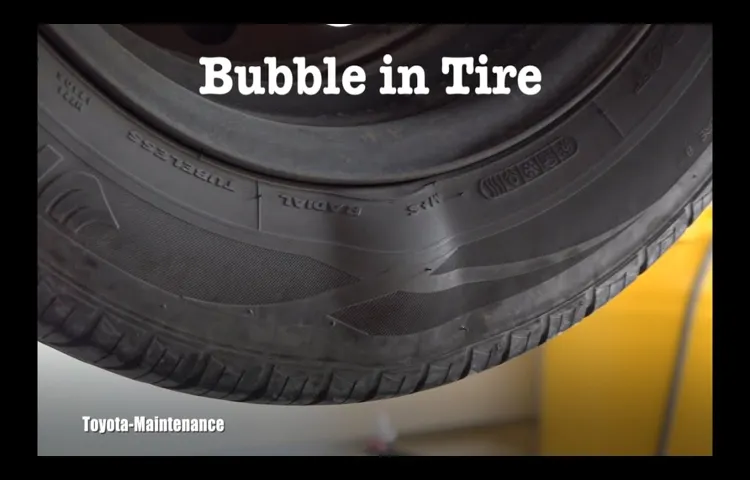 what does a bulge in your tire mean