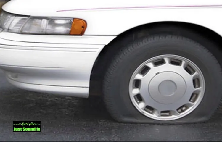 what does a flat tire sound like