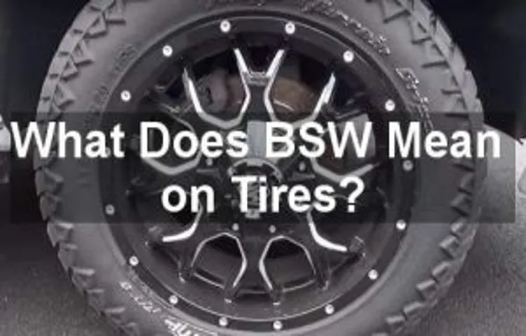 what does bw mean on a tire