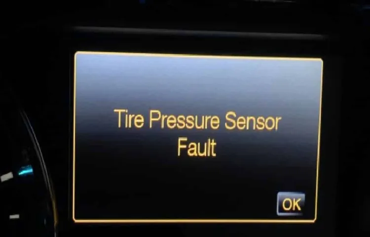 what does it mean when it says tire pressure sensor fault