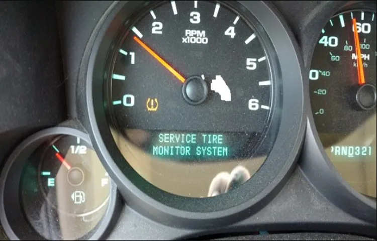 what does service tire monitor system mean on a gmc terrain