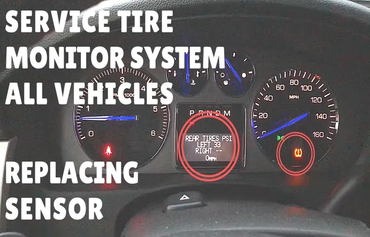 What Does Service Tire Monitor System Mean on Chevy Equinox: Troubleshooting Tips