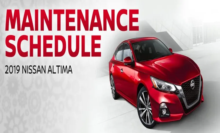 what does tire maintenance mean on nissan altima