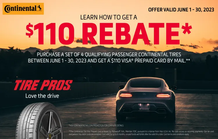 what is a tire rebate