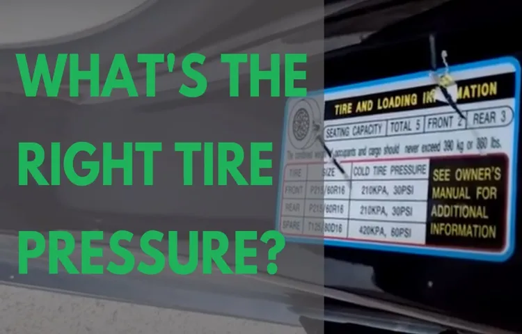 what is the correct tire pressure for a honda pilot