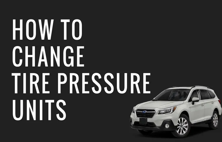 What is the Correct Tire Pressure for a Subaru Outback? Expert Tips to Ensure Optimal Performance