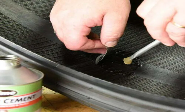 what is the rubber cement for in a tire plug kit