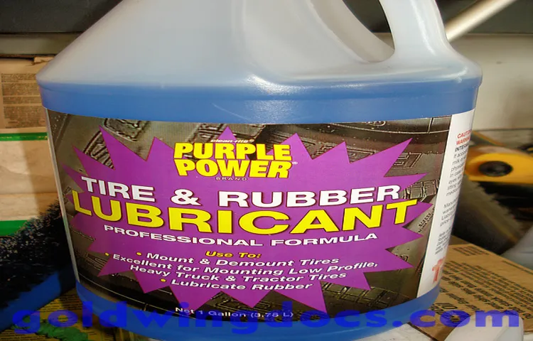 what lubricant should be used when mounting a tire