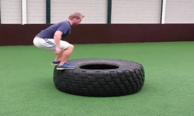 what muscles does tire flipping work