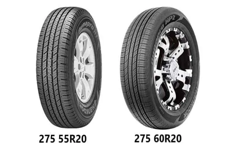 what size tire is a 275 55 r20