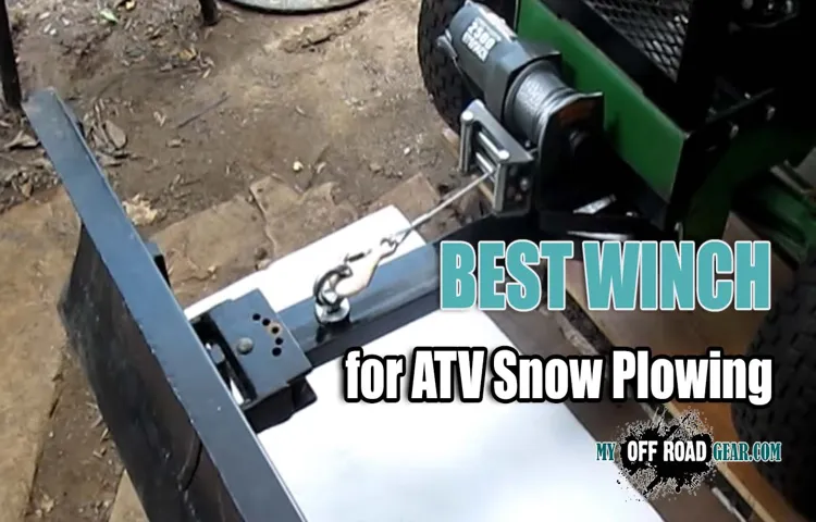 What Size Winch for ATV Plow? A Comprehensive Guide to Choosing the Right Winch