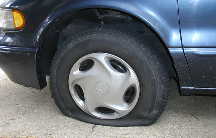 what to do if rental car gets flat tire