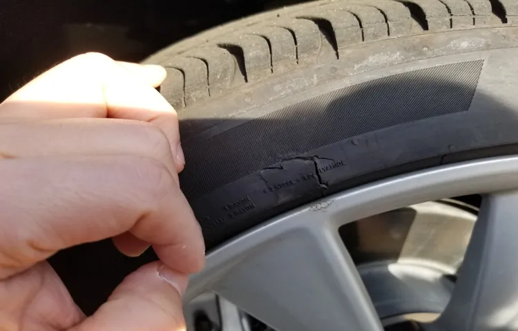 where is the sidewall of a tire